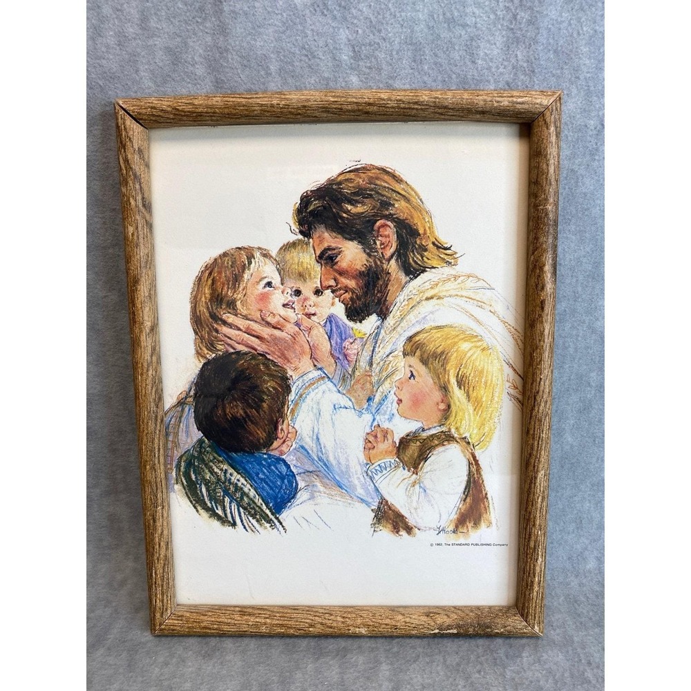Vintage Print Framed of Jesus and the Children Art Print 1962 Plus 2 Prints